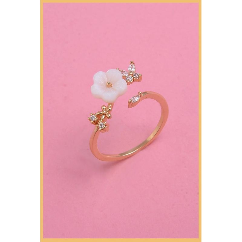 Fashion, accesorii si bijuterii - Femei - Bijuterii femei - Inele femei - Inel Heliophilia, alamă, auriu, 511AUR1527 - Infinity.ro