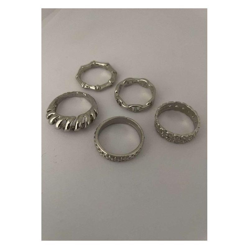 Fashion, accesorii si bijuterii - Femei - Bijuterii femei - Inele femei - Inel Heliophilia, alamă, argintiu, 600KNS1193 - Infinity.ro