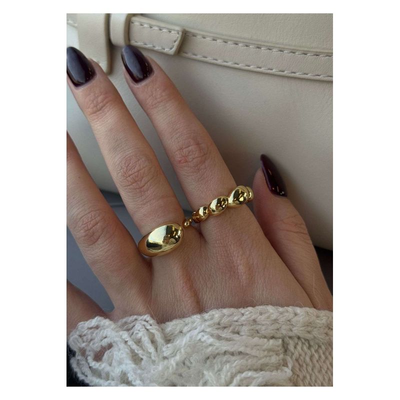 Fashion, accesorii si bijuterii - Femei - Bijuterii femei - Inele femei - Inel Heliophilia, alamă, auriu, 600KNS1183 - Infinity.ro