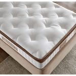Casa si Gradina - Mobilier - Saltele si somiere - Saltele - Saltea Hanah Home, in/fetru, 200 x 200 x 25 cm, alb/maro, 480NRN1271 - Infinity.ro