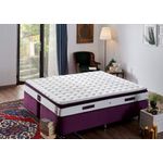 Casa si Gradina - Mobilier - Saltele si somiere - Saltele - Saltea Hanah Home, in/fetru, 200 x 200 x 25 cm, alb/mov, 480NRN1261 - Infinity.ro
