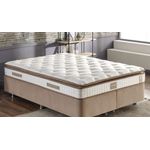 Casa si Gradina - Mobilier - Saltele si somiere - Saltele - Saltea Hanah Home, in/fetru, 200 x 200 x 25 cm, alb/maro, 480NRN1271 - Infinity.ro