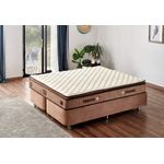Casa si Gradina - Mobilier - Saltele si somiere - Saltele - Saltea Hanah Home, 100% bumbac/fetru, 180 x 200 x 25 cm, alb/maro, 480NRN1345 - Infinity.ro