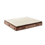 Casa si Gradina - Mobilier - Saltele si somiere - Saltele - Saltea Hanah Home, 100% bumbac/fetru, 150 x 200 x 25 cm, alb/maro, 480NRN1343 - Infinity.ro