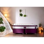 Casa si Gradina - Mobilier - Saltele si somiere - Saltele - Saltea Hanah Home, 200 x 200 x 23 cm, alb/mov, 480NRN1336 - Infinity.ro
