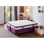 Casa si Gradina - Mobilier - Saltele si somiere - Saltele - Saltea Hanah Home, 200 x 200 x 23 cm, alb/mov, 480NRN1336 - Infinity.ro