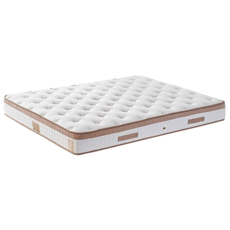 Casa si Gradina - Mobilier - Saltele si somiere - Saltele - Saltea Hanah Home, 200 x 200 x 23 cm, alb/maro, 480NRN1231 - Infinity.ro