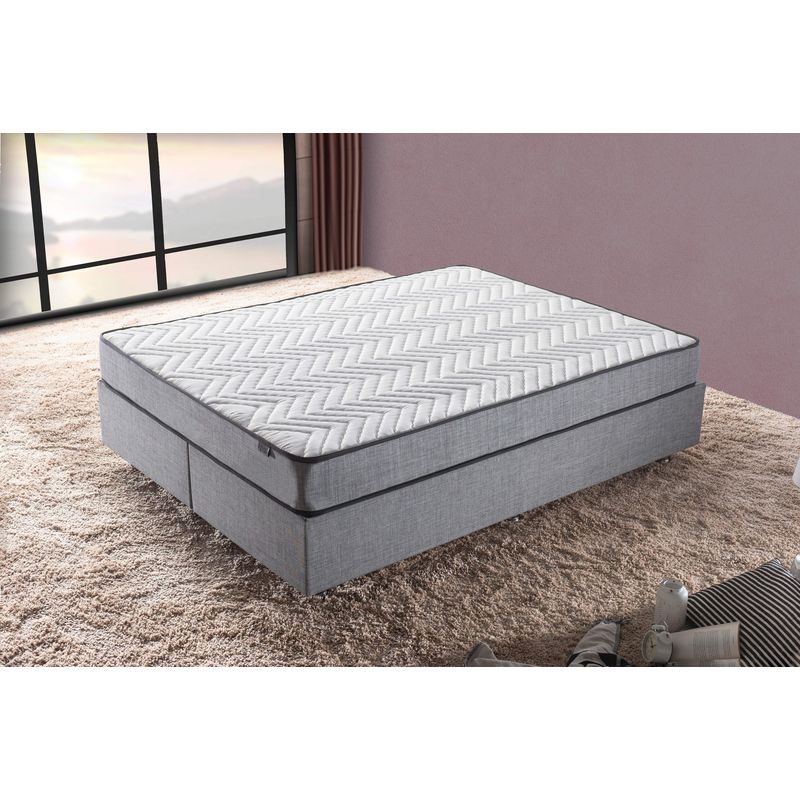 Casa si Gradina - Mobilier - Saltele si somiere - Saltele - Saltea Hanah Home, fetru, 160 x 200 x 21 cm, alb/gri, 480NRN1299 - Infinity.ro