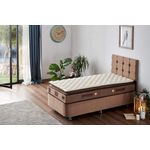 Casa si Gradina - Mobilier - Saltele si somiere - Saltele - Saltea Hanah Home, 100% bumbac/fetru, 100 x 200 x 25 cm, alb/maro, 480NRN1339 - Infinity.ro