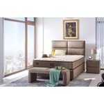 Casa si Gradina - Mobilier - Saltele si somiere - Saltele - Saltea Hanah Home, bumbac, 90 x 200 x 32 cm, alb/bej/maro, 480NRN1132 - Infinity.ro