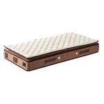 Casa si Gradina - Mobilier - Saltele si somiere - Saltele - Saltea Hanah Home, 100% bumbac/fetru, 100 x 200 x 25 cm, alb/maro, 480NRN1339 - Infinity.ro