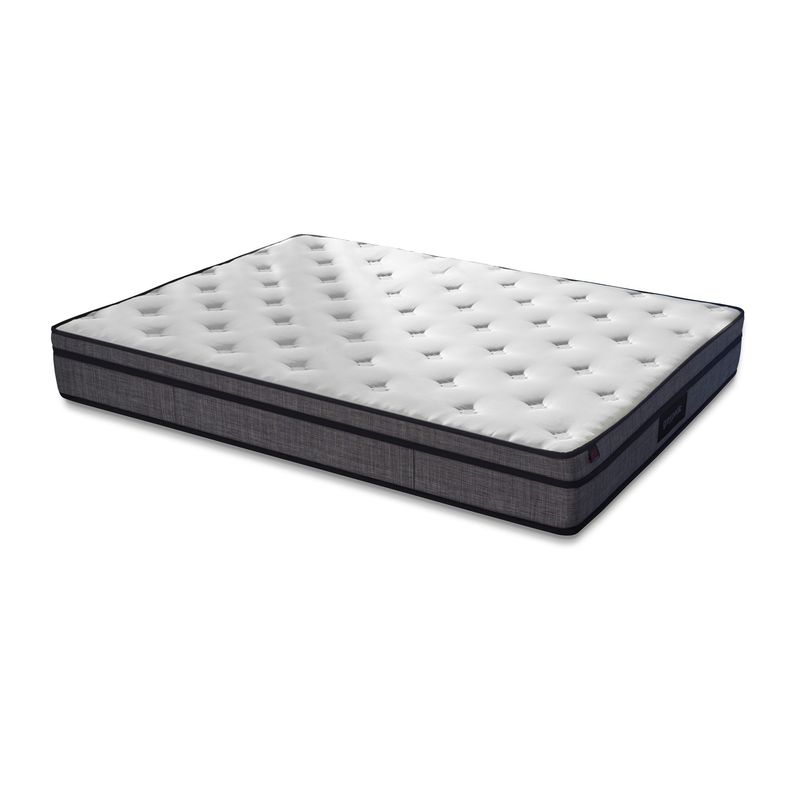 Casa si Gradina - Mobilier - Saltele si somiere - Saltele - Saltea Hanah Home, bumbac, 120 x 200 x 27 cm, alb/gri, 480NRN1194 - Infinity.ro
