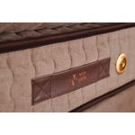 Casa si Gradina - Mobilier - Saltele si somiere - Saltele - Saltea Hanah Home, 100% bumbac/fetru, 90 x 200 x 25 cm, alb/maro, 480NRN1338 - Infinity.ro