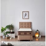 Casa si Gradina - Mobilier - Saltele si somiere - Saltele - Saltea Hanah Home, 100% bumbac/fetru, 90 x 200 x 25 cm, alb/maro, 480NRN1338 - Infinity.ro
