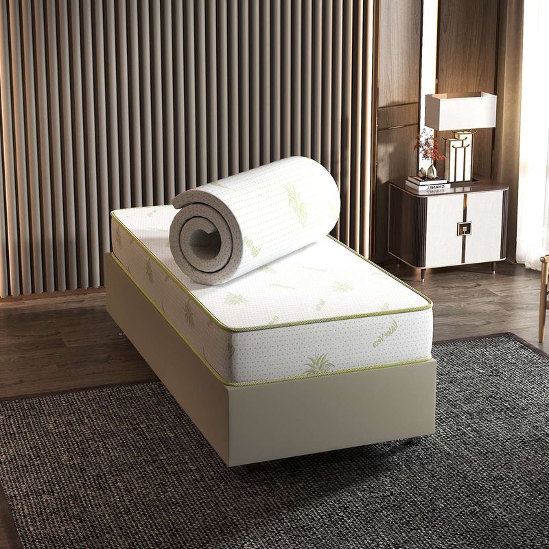Casa si Gradina - Mobilier - Saltele si somiere - Saltele - Saltea Hanah Home, 100% burete, 90 x 200 x 6 cm, alb, 837WST1191 - Infinity.ro