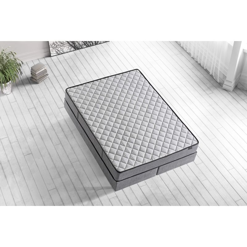 Casa si Gradina - Mobilier - Saltele si somiere - Saltele - Saltea Hanah Home, 100 x 200 x 24 cm, alb/gri, 480NRN1153 - Infinity.ro