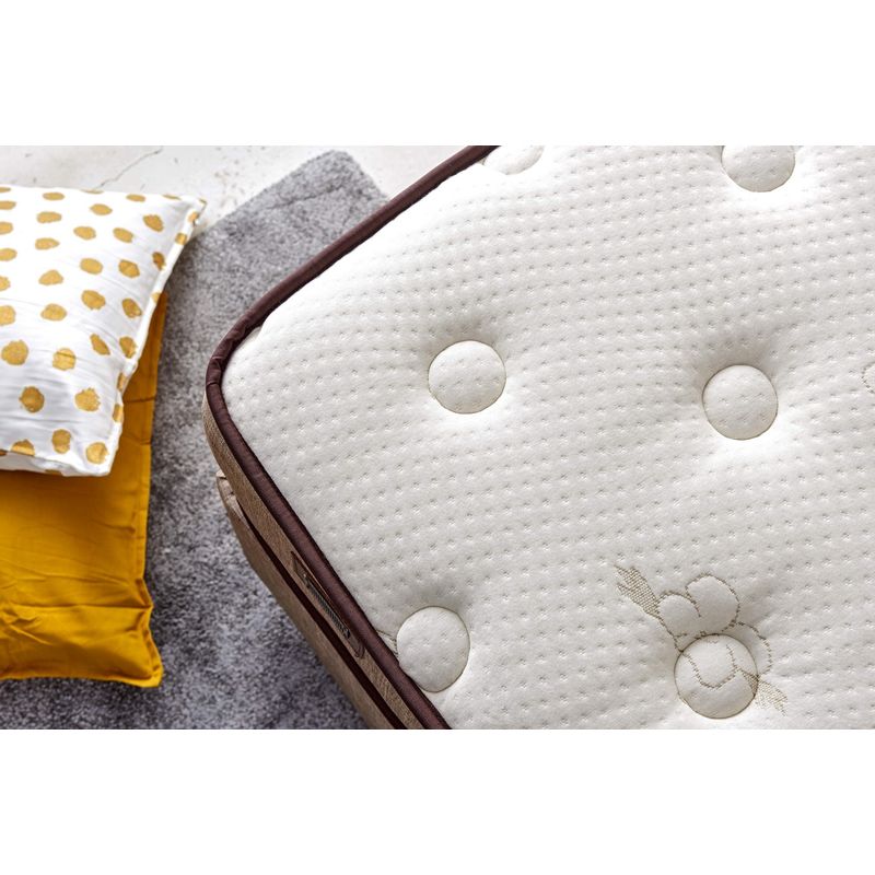 Casa si Gradina - Mobilier - Saltele si somiere - Saltele - Saltea Hanah Home, bumbac, 200 x 200 x 32 cm, alb/bej/maro, 480NRN1140 - Infinity.ro