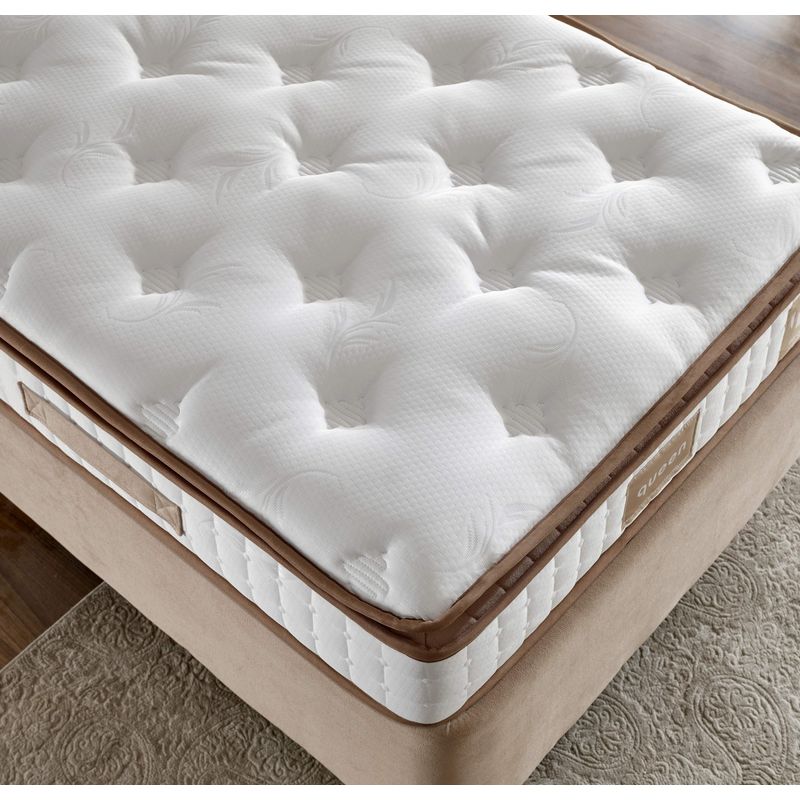 Casa si Gradina - Mobilier - Saltele si somiere - Saltele - Saltea Hanah Home, in/fetru, 90 x 190 x 25 cm, alb/maro, 480NRN1262 - Infinity.ro