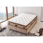 Casa si Gradina - Mobilier - Saltele si somiere - Saltele - Saltea Hanah Home, 140 x 200 x 30 cm, alb/maro, 480NRN1247 - Infinity.ro