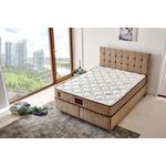 Casa si Gradina - Mobilier - Saltele si somiere - Saltele - Saltea Hanah Home, bambus, 200 x 200 cm, alb/bej/maro, 480NRN1110 - Infinity.ro