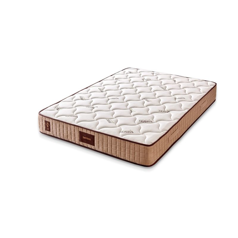 Casa si Gradina - Mobilier - Saltele si somiere - Saltele - Saltea Hanah Home, bambus, 200 x 200 cm, alb/bej/maro, 480NRN1110 - Infinity.ro