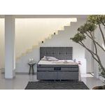 Casa si Gradina - Mobilier - Saltele si somiere - Saltele - Saltea Hanah Home, bumbac, 200 x 200 x 27 cm, alb/gri, 480NRN1201 - Infinity.ro