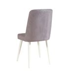 Casa si Gradina - Mobilier - Seturi de mobilier - Seturi mese si scaune - Set masă/scaune (5 bucăți) Hanah Home, PAL melaminat, 120 x 75 x 77 cm, alb/gri, 869VEL5277 - Infinity.ro