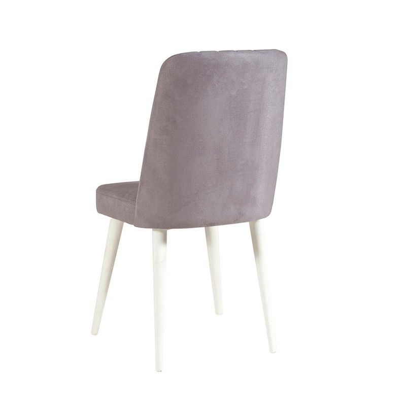 Casa si Gradina - Mobilier - Seturi de mobilier - Seturi mese si scaune - Set masă/scaune (5 bucăți) Hanah Home, PAL melaminat, 120 x 75 x 77 cm, alb/gri, 869VEL5277 - Infinity.ro