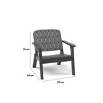 Casa si Gradina - Mobilier - Scaune si fotolii - Scaune - Scaun Hanah Home, 67 x 60 x 78 cm, antracit/charcoal, 532TLA1107 - Infinity.ro