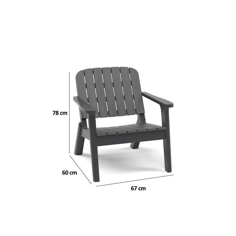 Casa si Gradina - Mobilier - Scaune si fotolii - Scaune - Scaun Hanah Home, 67 x 60 x 78 cm, antracit/charcoal, 532TLA1107 - Infinity.ro