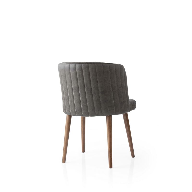 Casa si Gradina - Mobilier - Scaune si fotolii - Scaune - Set scaune (4 bucăți) Hanah Home, PAL melaminat, 57 x 57 x 81 cm, antracit, 974NMB1958 - Infinity.ro