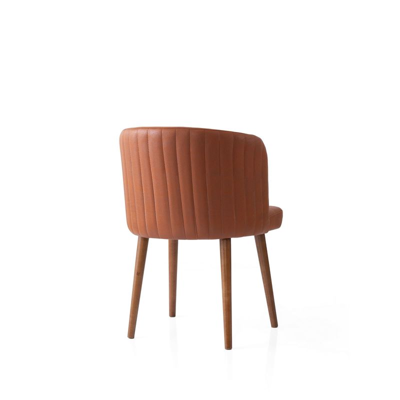 Casa si Gradina - Mobilier - Scaune si fotolii - Scaune - Set scaune (4 bucăți) Hanah Home, PAL melaminat, 57 x 57 x 81 cm, roșu cărămiziu, 974NMB1957 - Infinity.ro