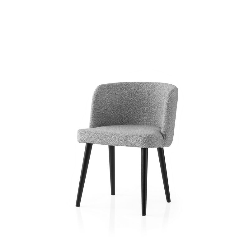Casa si Gradina - Mobilier - Scaune si fotolii - Scaune - Set scaune (4 bucăți) Hanah Home, PAL melaminat, 57 x 57 x 81 cm, negru/deschis gri, 974NMB1919 - Infinity.ro