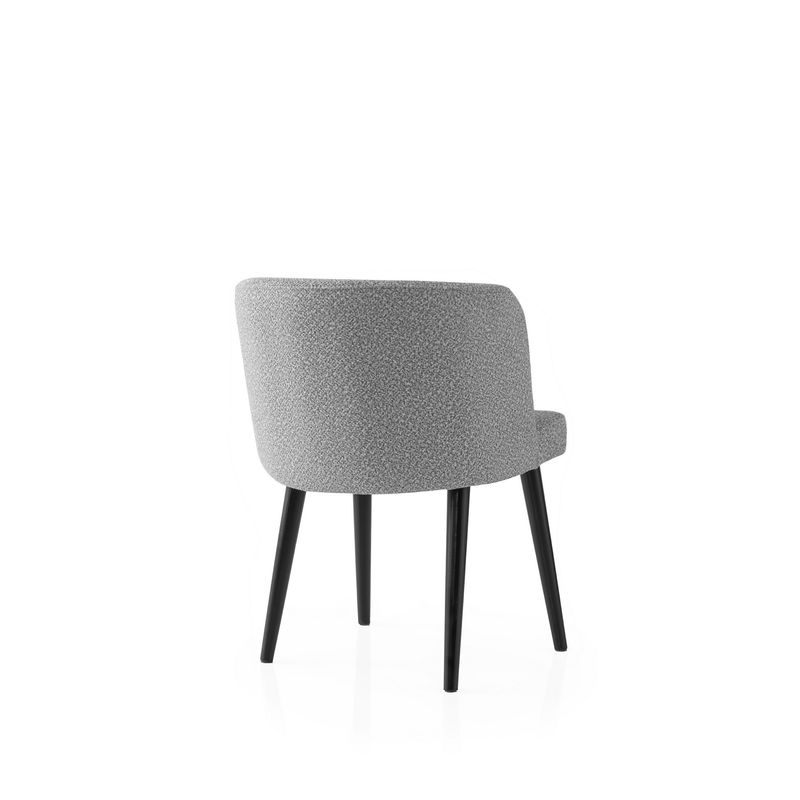 Casa si Gradina - Mobilier - Scaune si fotolii - Scaune - Set scaune (4 bucăți) Hanah Home, PAL melaminat, 57 x 57 x 81 cm, negru/deschis gri, 974NMB1919 - Infinity.ro