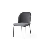 Casa si Gradina - Mobilier - Scaune si fotolii - Scaune - Set scaune (2 bucăți) Hanah Home, PAL melaminat, 62 x 52 x 75 cm, gri, 974NMB1932 - Infinity.ro
