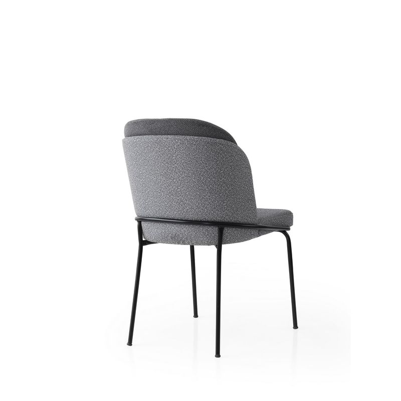 Casa si Gradina - Mobilier - Scaune si fotolii - Scaune - Set scaune (2 bucăți) Hanah Home, PAL melaminat, 62 x 52 x 75 cm, gri, 974NMB1932 - Infinity.ro