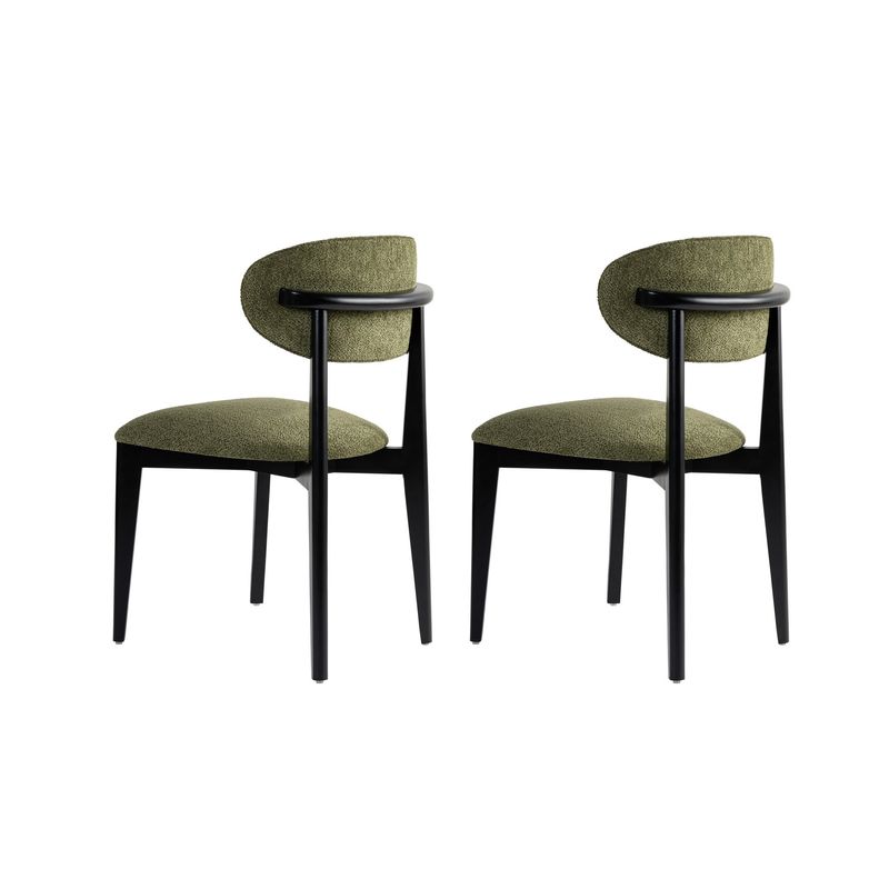 Casa si Gradina - Mobilier - Scaune si fotolii - Scaune - Set scaune (2 bucăți) Hanah Home, lemn, 53 x 58 x 86 cm, verde/negru, 566WYL1122 - Infinity.ro