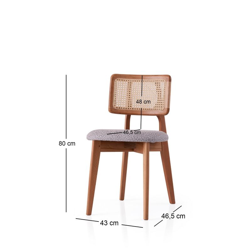 Casa si Gradina - Mobilier - Scaune si fotolii - Scaune - Scaun Hanah Home, placaj, 43 x 46.5 x 80 cm, stejar/deschis gri, 974NMB1844 - Infinity.ro