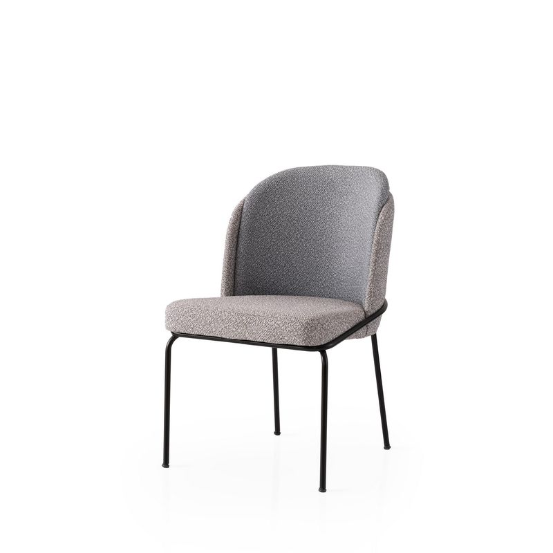 Casa si Gradina - Mobilier - Scaune si fotolii - Scaune - Set scaune (4 bucăți) Hanah Home, PAL melaminat, 62 x 52 x 75 cm, auriu/gri, 974NMB1871 - Infinity.ro