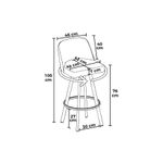 Casa si Gradina - Mobilier - Scaune si fotolii - Scaune - Set scaune bar (6 bucăți) Hanah Home, metal, 44 x 42 x 105 cm, negru, 240CHR1894 - Infinity.ro