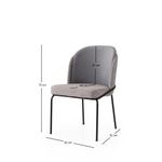 Casa si Gradina - Mobilier - Scaune si fotolii - Scaune - Set scaune (4 bucăți) Hanah Home, PAL melaminat, 62 x 52 x 75 cm, auriu/gri, 974NMB1871 - Infinity.ro