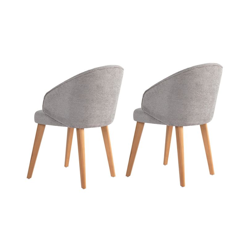 Casa si Gradina - Mobilier - Scaune si fotolii - Scaune - Set scaune (2 bucăți) Hanah Home, lemn, 48 x 58 x 86 cm, gri/deschis stejar, 566WYL1111 - Infinity.ro