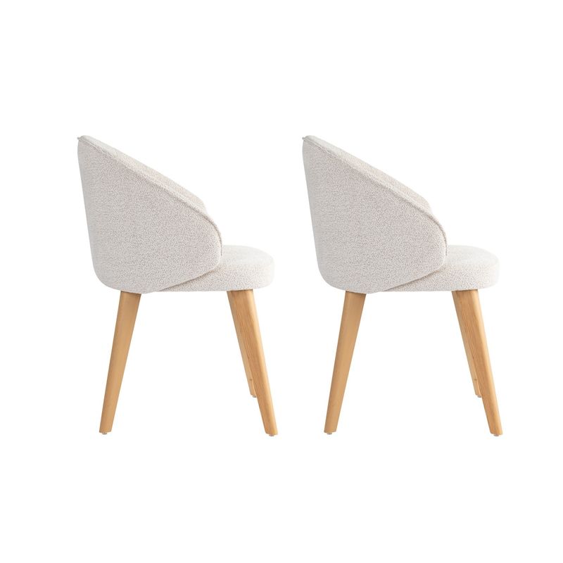 Casa si Gradina - Mobilier - Scaune si fotolii - Scaune - Set scaune (2 bucăți) Hanah Home, lemn, 48 x 58 x 86 cm, alb/deschis stejar, 566WYL1114 - Infinity.ro