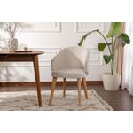 Casa si Gradina - Mobilier - Scaune si fotolii - Scaune - Set scaune (2 bucăți) Hanah Home, lemn, 48 x 58 x 86 cm, alb/deschis stejar, 566WYL1114 - Infinity.ro