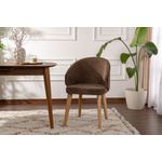 Casa si Gradina - Mobilier - Scaune si fotolii - Scaune - Set scaune (2 bucăți) Hanah Home, lemn, 48 x 58 x 86 cm, maro/deschis stejar, 566WYL1115 - Infinity.ro