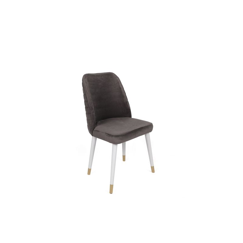 Casa si Gradina - Mobilier - Scaune si fotolii - Scaune - Set scaune (2 bucăți) Hanah Home, lemn, 50 x 49 x 90 cm, antracit/alb/auriu, 974NMB1675 - Infinity.ro