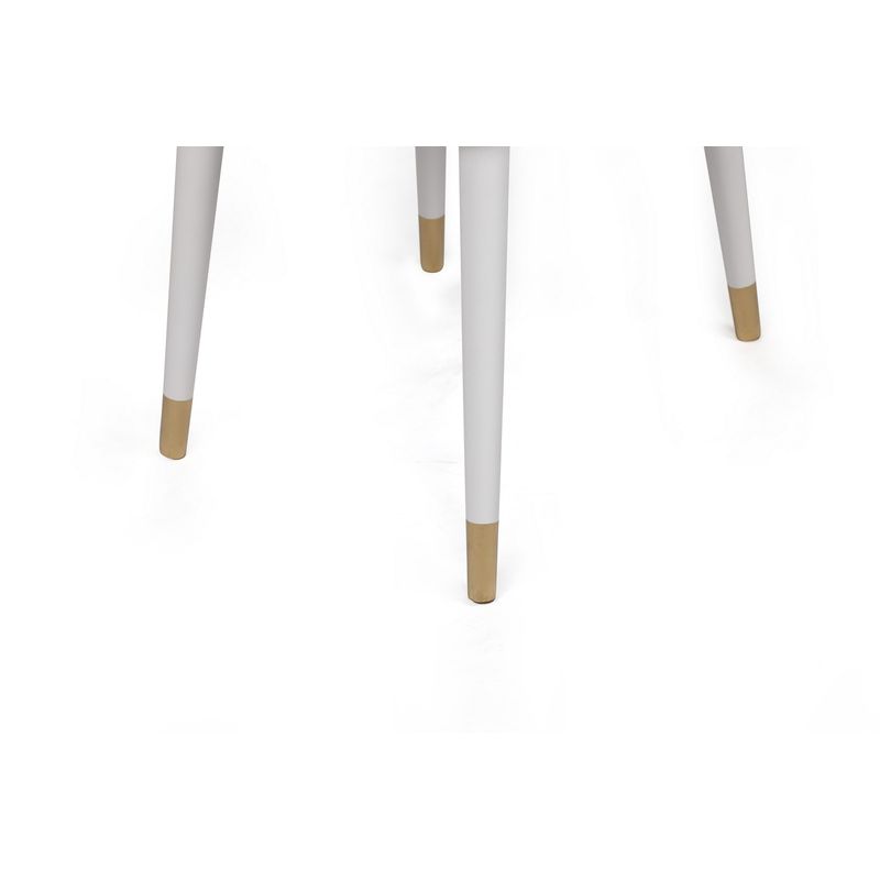 Casa si Gradina - Mobilier - Scaune si fotolii - Scaune - Set scaune (2 bucăți) Hanah Home, lemn, 50 x 49 x 90 cm, antracit/alb/auriu, 974NMB1675 - Infinity.ro
