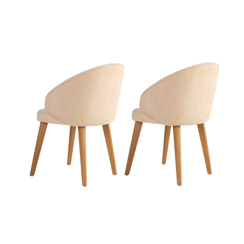 Casa si Gradina - Mobilier - Scaune si fotolii - Scaune - Set scaune (2 bucăți) Hanah Home, lemn, 48 x 58 x 86 cm, bej/închis stejar, 566WYL1102 - Infinity.ro
