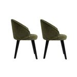 Casa si Gradina - Mobilier - Scaune si fotolii - Scaune - Set scaune (2 bucăți) Hanah Home, lemn, 48 x 58 x 86 cm, verde/negru, 566WYL1106 - Infinity.ro