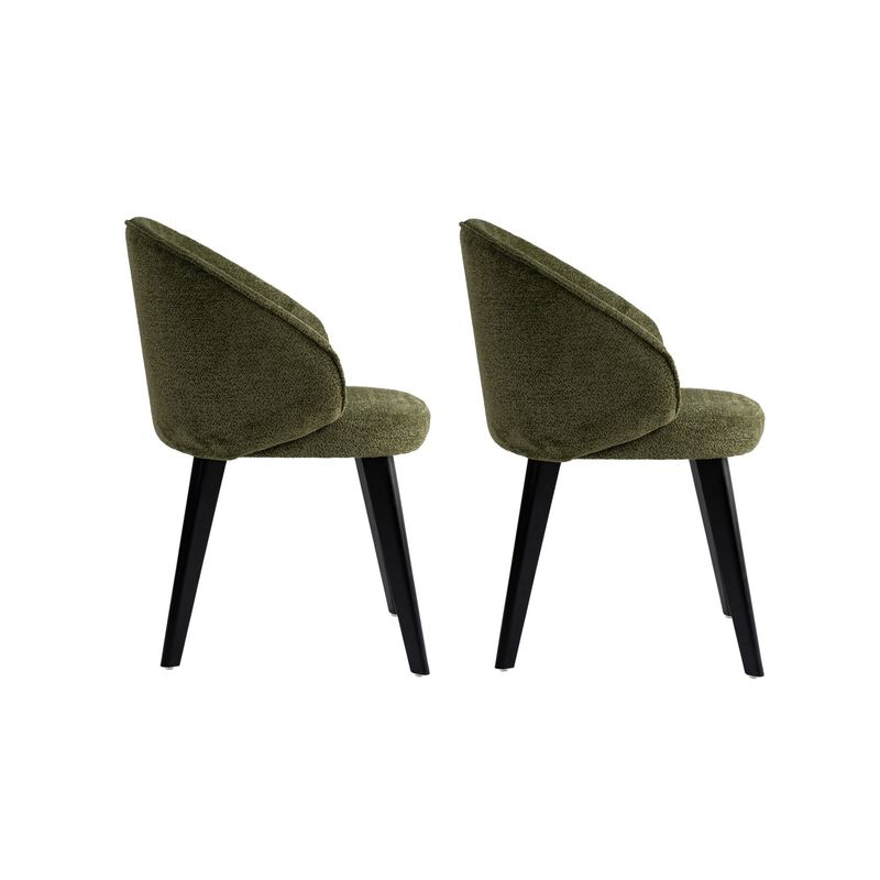 Casa si Gradina - Mobilier - Scaune si fotolii - Scaune - Set scaune (2 bucăți) Hanah Home, lemn, 48 x 58 x 86 cm, verde/negru, 566WYL1106 - Infinity.ro
